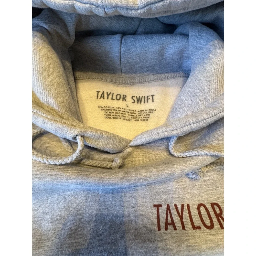 Taylor Swift Loving Him Was Red Hoodie Size Large RARE - Picture 6 of 8